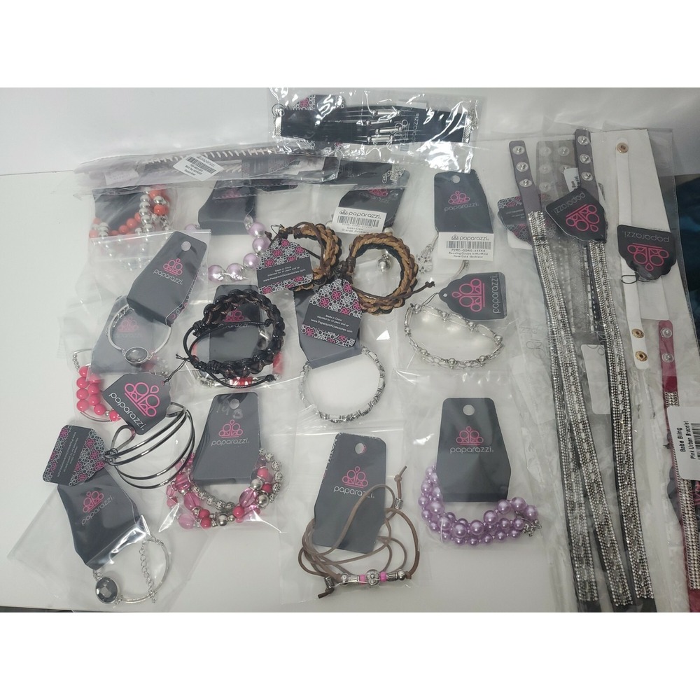 Paparazzi Jewelry Fashion Stretch Wrap Bracelets Lot Of 27